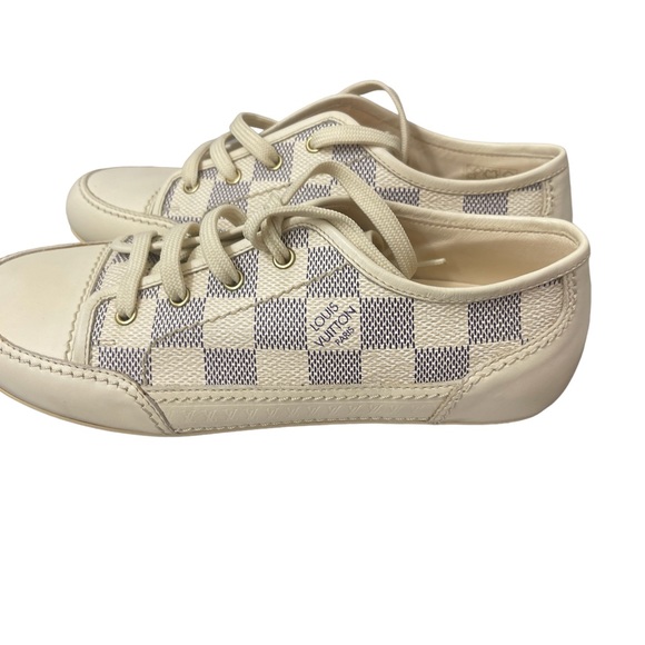 The Capucine Louis Vuitton Damier Azur CHILDREN's  Sneakers.  Size EU 31 US 13 - Picture 14 of 14